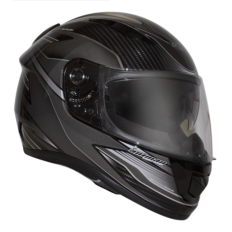 RXT A736 Evo Axis Motorcycle Helmet - Black/Grey