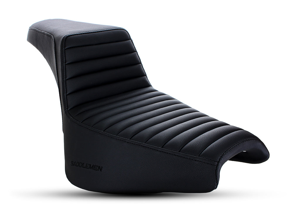 Step-Up Tuck & Roll Dual Seat. Fits Softail Street Bob 2018up & Standard 2020up. – Saddlemen Seats
