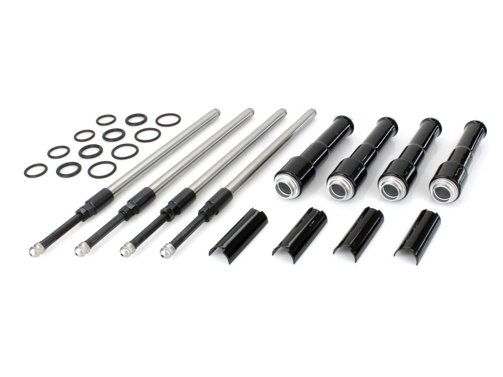 S&S - Quickee Adjustable Pushrod Kit – Black - Milwaukee Eight