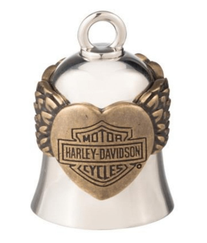 Harley-Davidson Silver and Brass OX Heart Motif with Bar and Shield