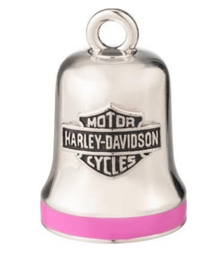 Harley-Davidson Black Logo Engraved Ride Bell With Pink Accents