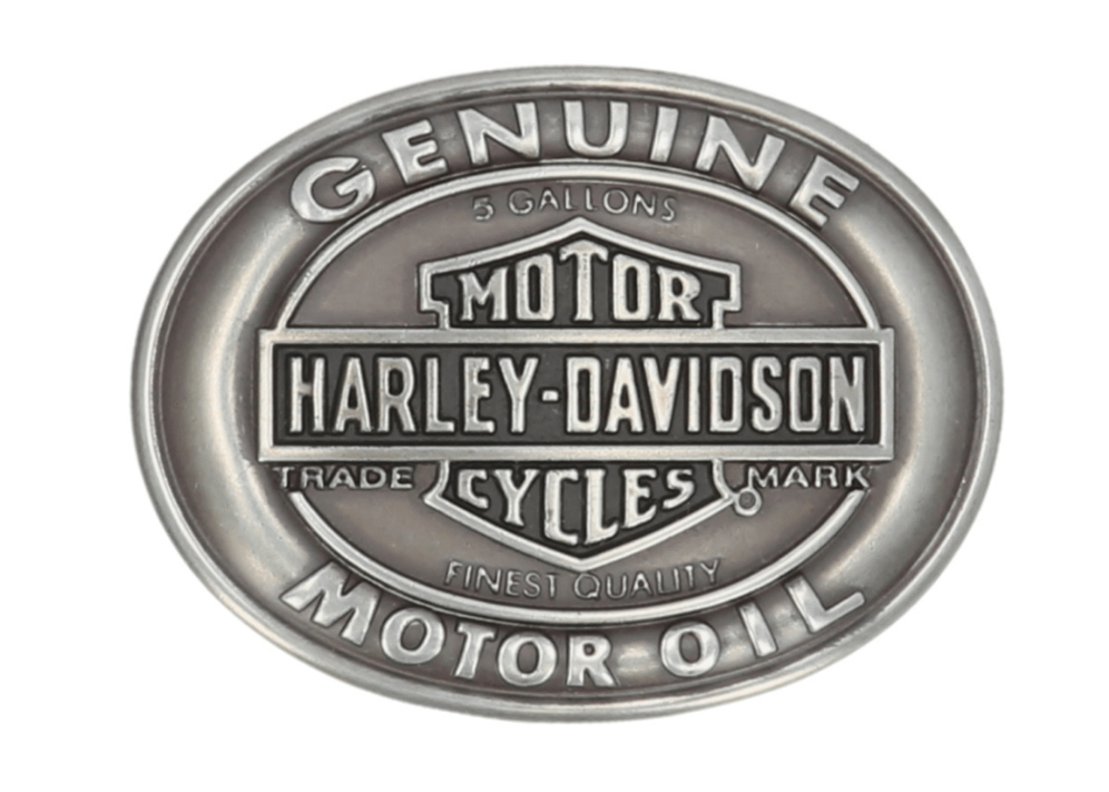 Harley-Davidson GENUINE MOTOR OIL Buckle - NICKEL