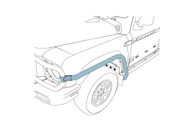 INEOS Roo Bars Side Protection Rails (requires Bull Bar and Side Runners or Rock sliders) GRA-0B05-002611