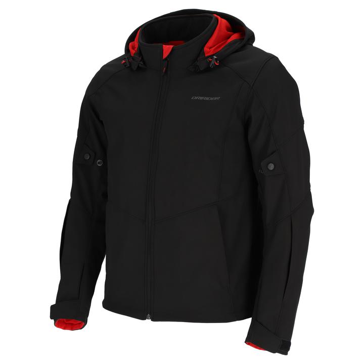 Dririder Motorcycle Blvd Hoody Jacket WP Black