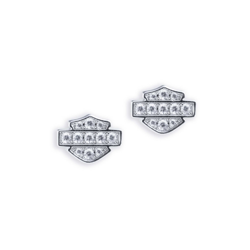 Harley-Davidson Women's Bling Bar & Shield Post Earrings