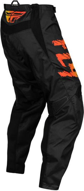 Fly Racing 2024 F-16 Youth Pants - Black Yellow Orange