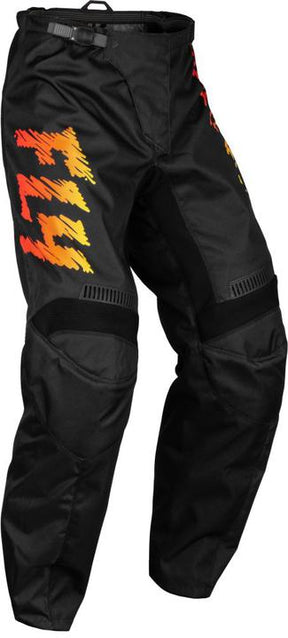 Fly Racing 2024 F-16 Youth Pants - Black Yellow Orange