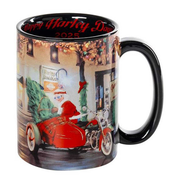 Harley-Davidson® 2025 Biker Santa Ceramic Mug - Holiday Special Mug - 15 Oz.