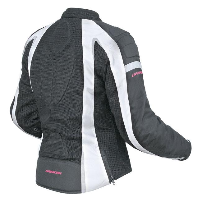Dririder 'Airstream' Ladies Jacket - Black/White CL