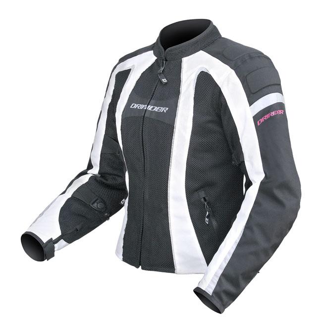 Dririder 'Airstream' Ladies Jacket - Black/White CL