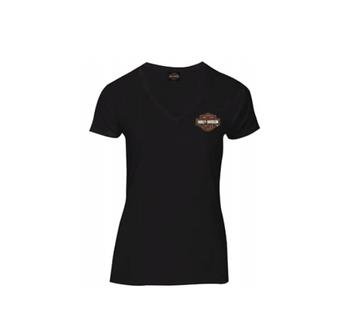 Harley-Davidson Womens Small Orange B & S Tee