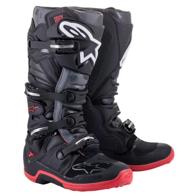 Alpinestars Tech 7 Off Road Boots Black/Grey/Red