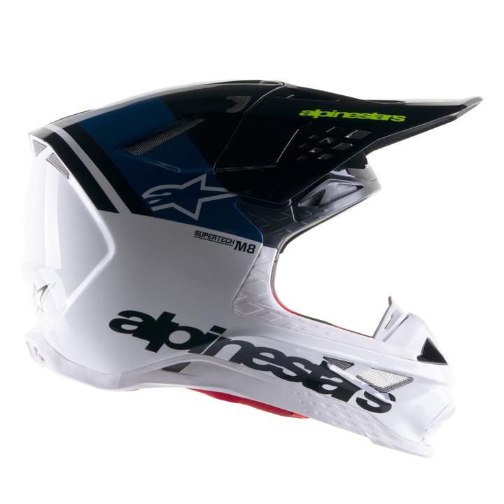 Alpinestars SM8 Radium 2 Nightlife Gloss - Blue White