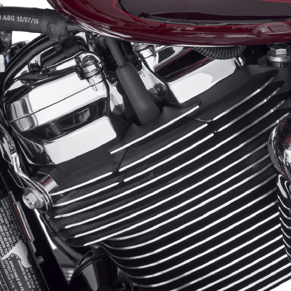 Harley-Davidson Finned Spark Plug Covers - Black