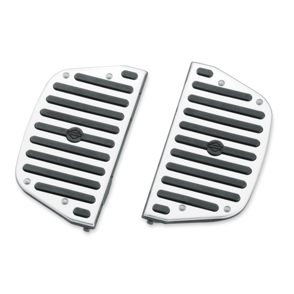 Harley-Davidson Chrome & Rubber Passenger Footboard Inserts