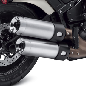 Harley-Davidson Brushed Satin Chrome 4.5 inch End Caps