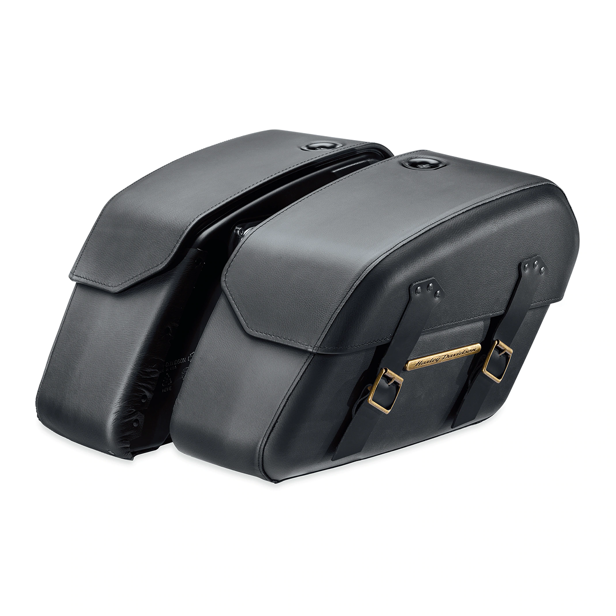 Harley-Davidson H-D Detachables Saddlebags Brass Trim