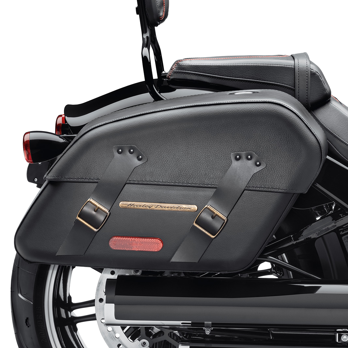 Harley-Davidson H-D Detachables Saddlebags Brass Trim