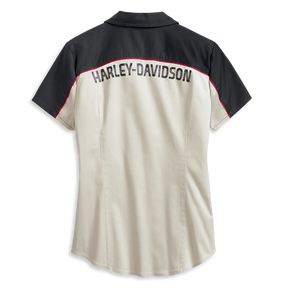 Harley-Davidson Colorblocked Women's Zip-Front Shirt