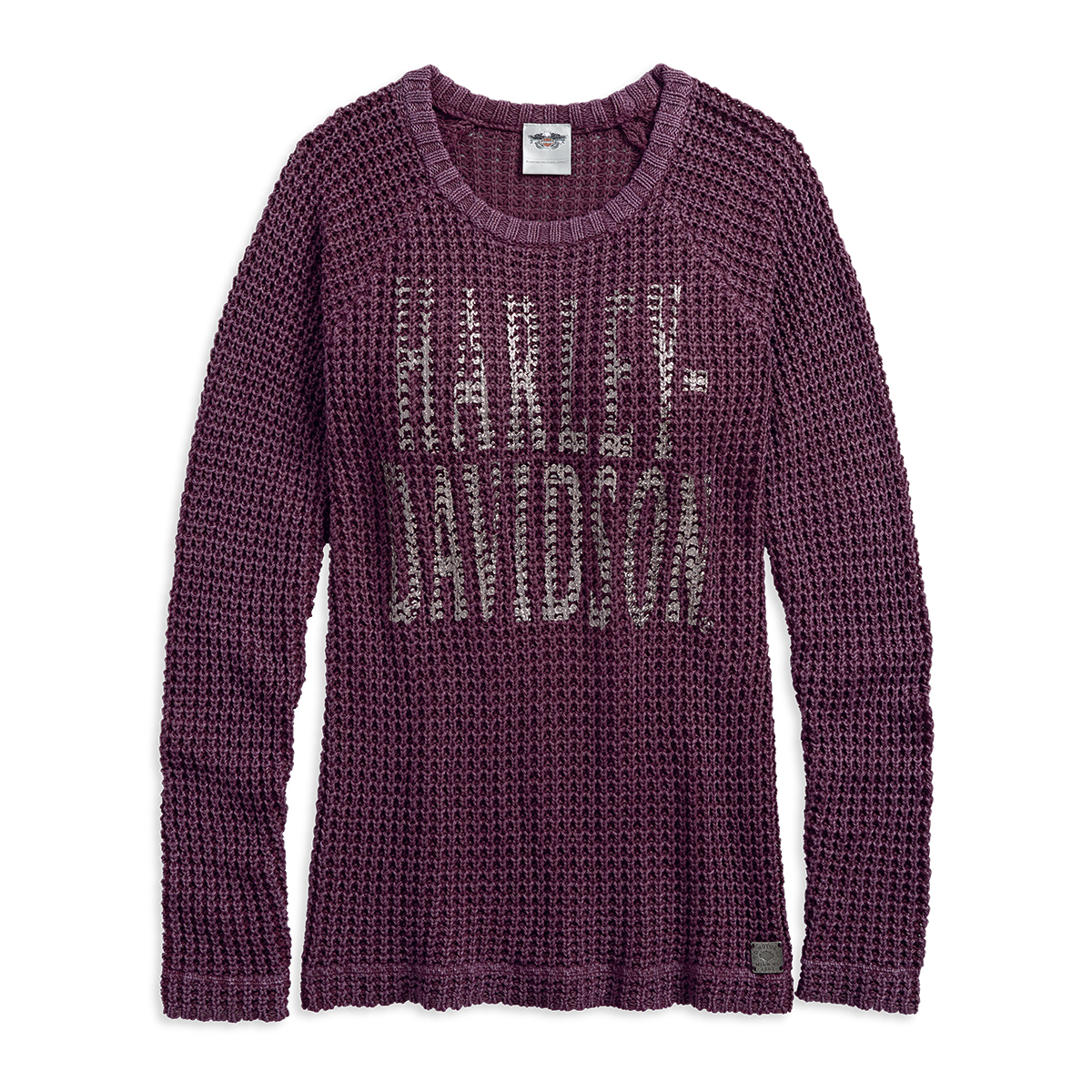 Harley-Davidson Loose Weave Acid-Washed Women's Sweater