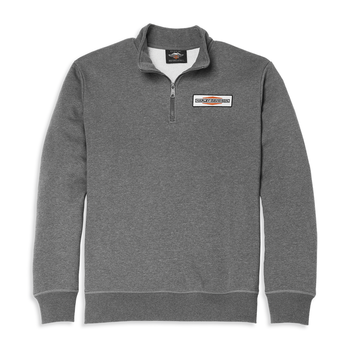 Harley-Davidson Stacked Logo Men's 1/4-Zip Mockneck