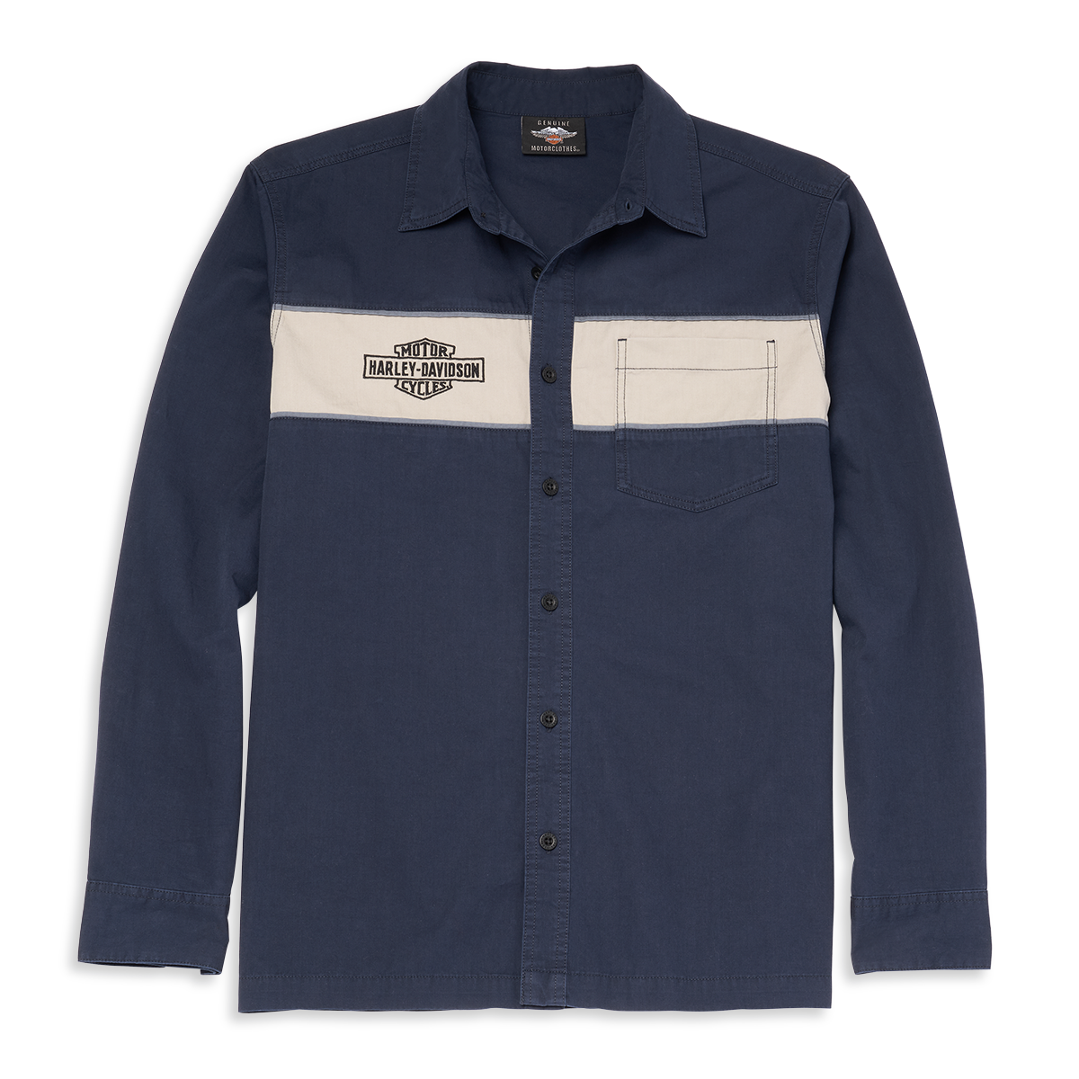 Harley-Davidson Arched Graphic Colourblock Men's Mechanics Shirt