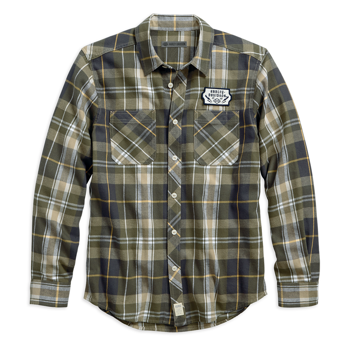 Harley-Davidson Lightning Bolt Plaid Men's Shirt