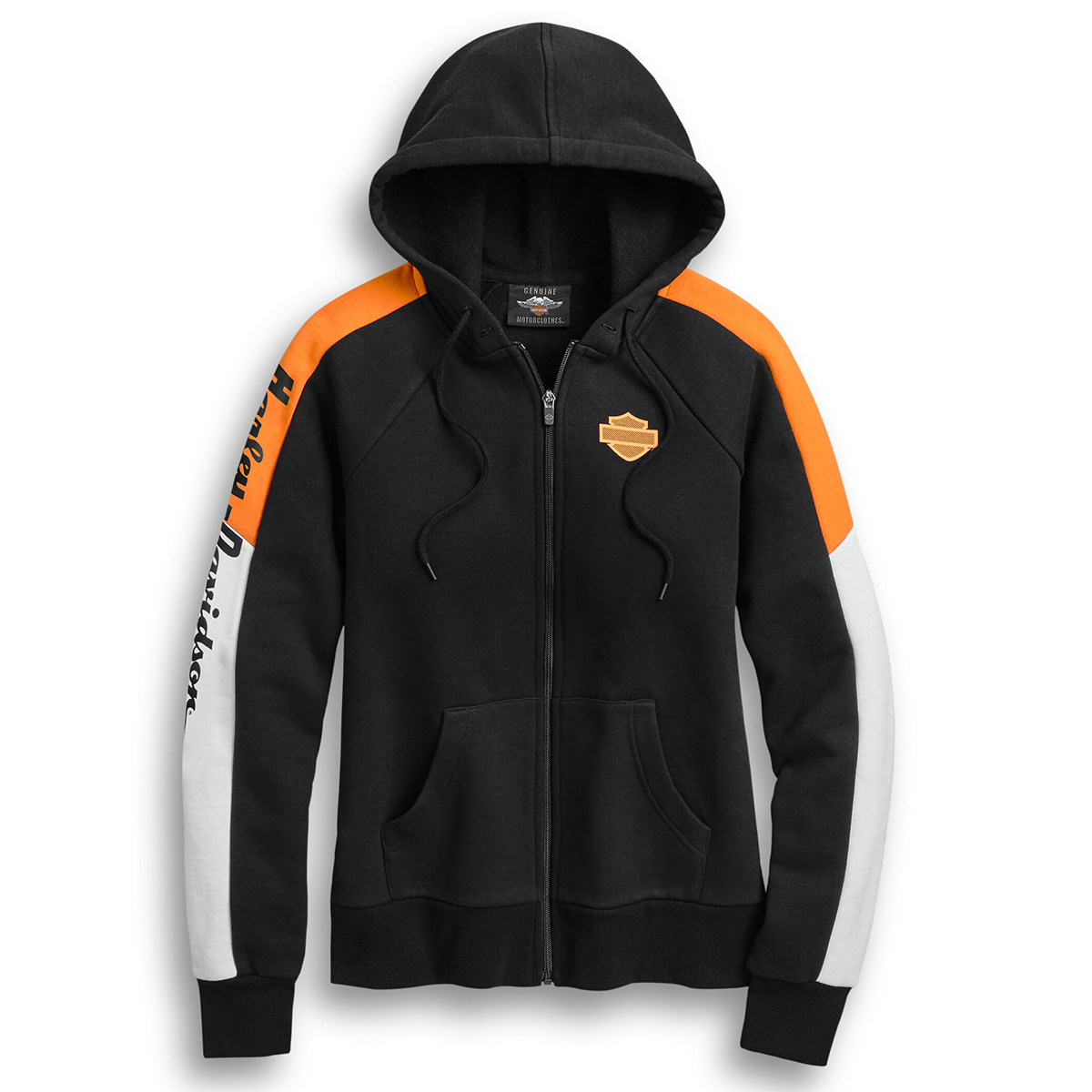 Harley-Davidson Colourblock Women's Zip-Front Hoodie