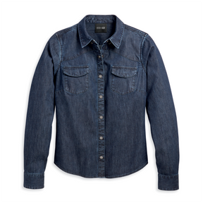 Harley Davidson Artist Drive H D ADV Women s Denim Shirt 96487 22VW