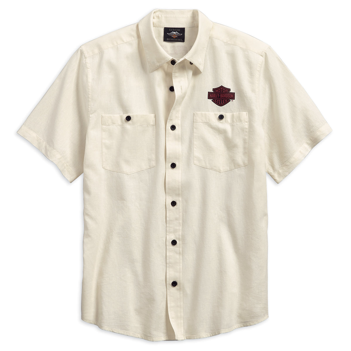 Harley-Davidson Cotton Linen Men's Short Sleeve Shirt