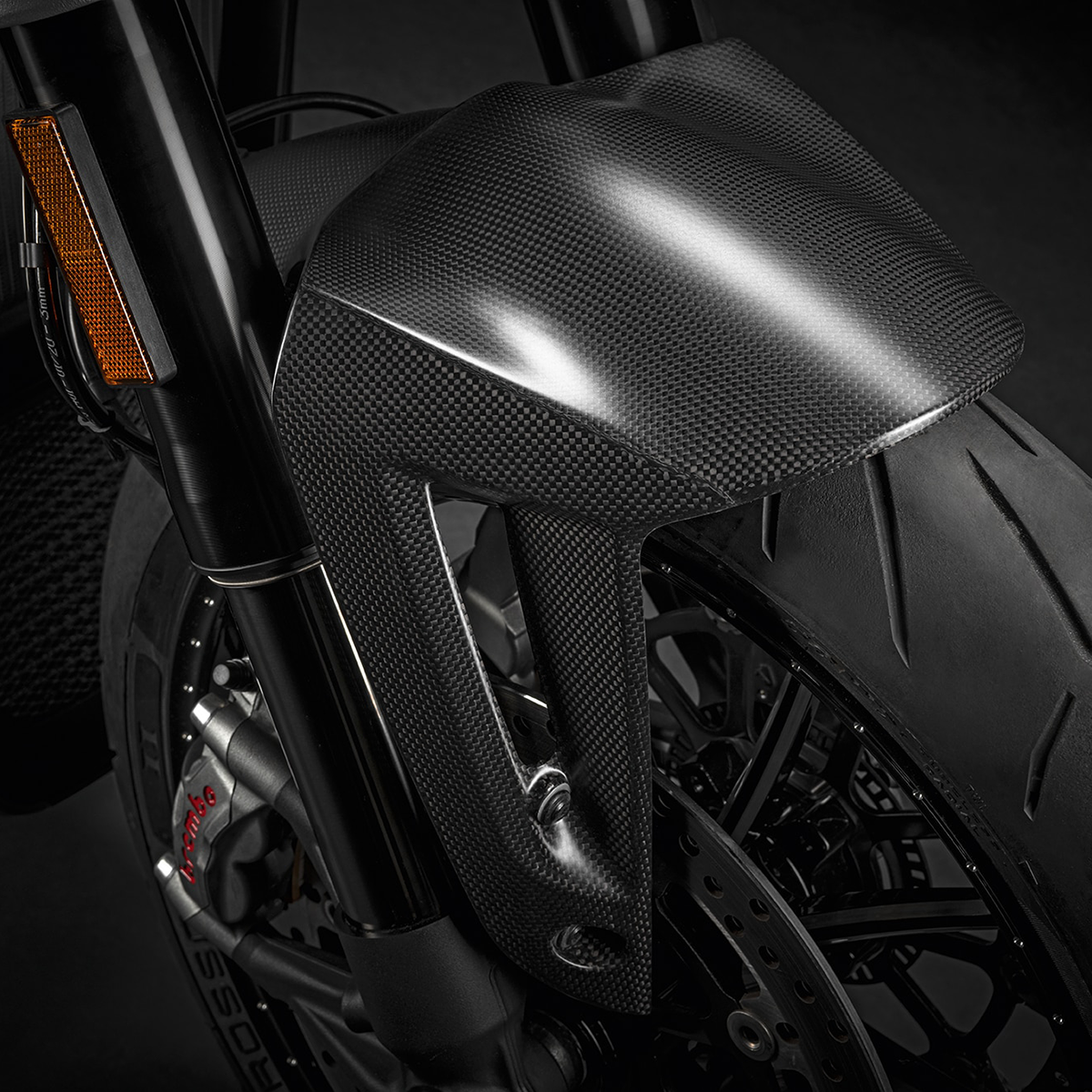 Ducati Carbon Front Mudguard - XDiavel - Matte