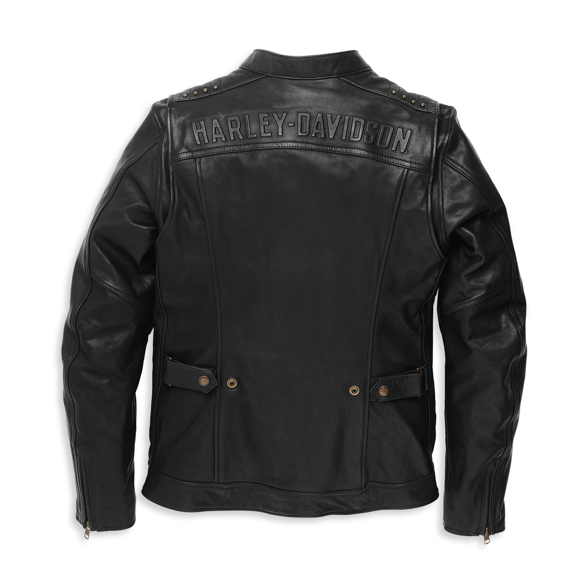 Harley-Davidson Electra Mandarin Collar Studded Women's Leather Jacket