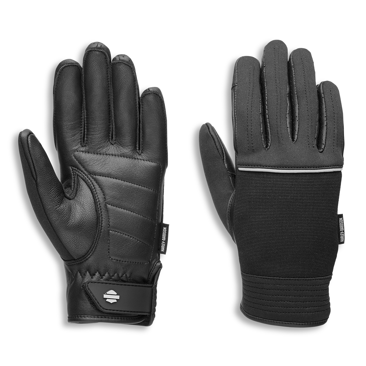 Harley-Davidson Brady Women's Full Finger Mixed Media Glove