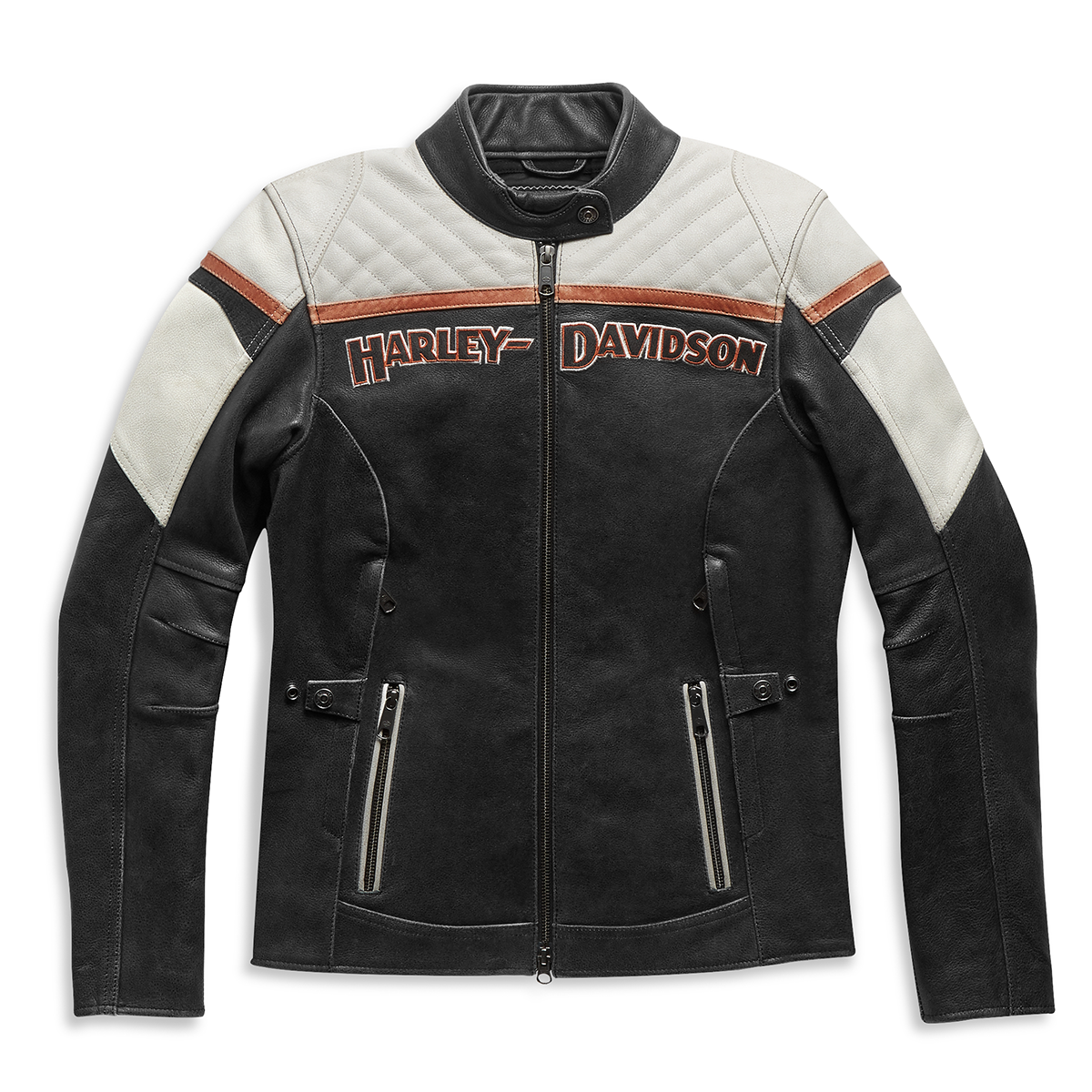 Harley-Davidson Women's H-D Triple Vent Miss Enthusiast II Leather Riding Jacket