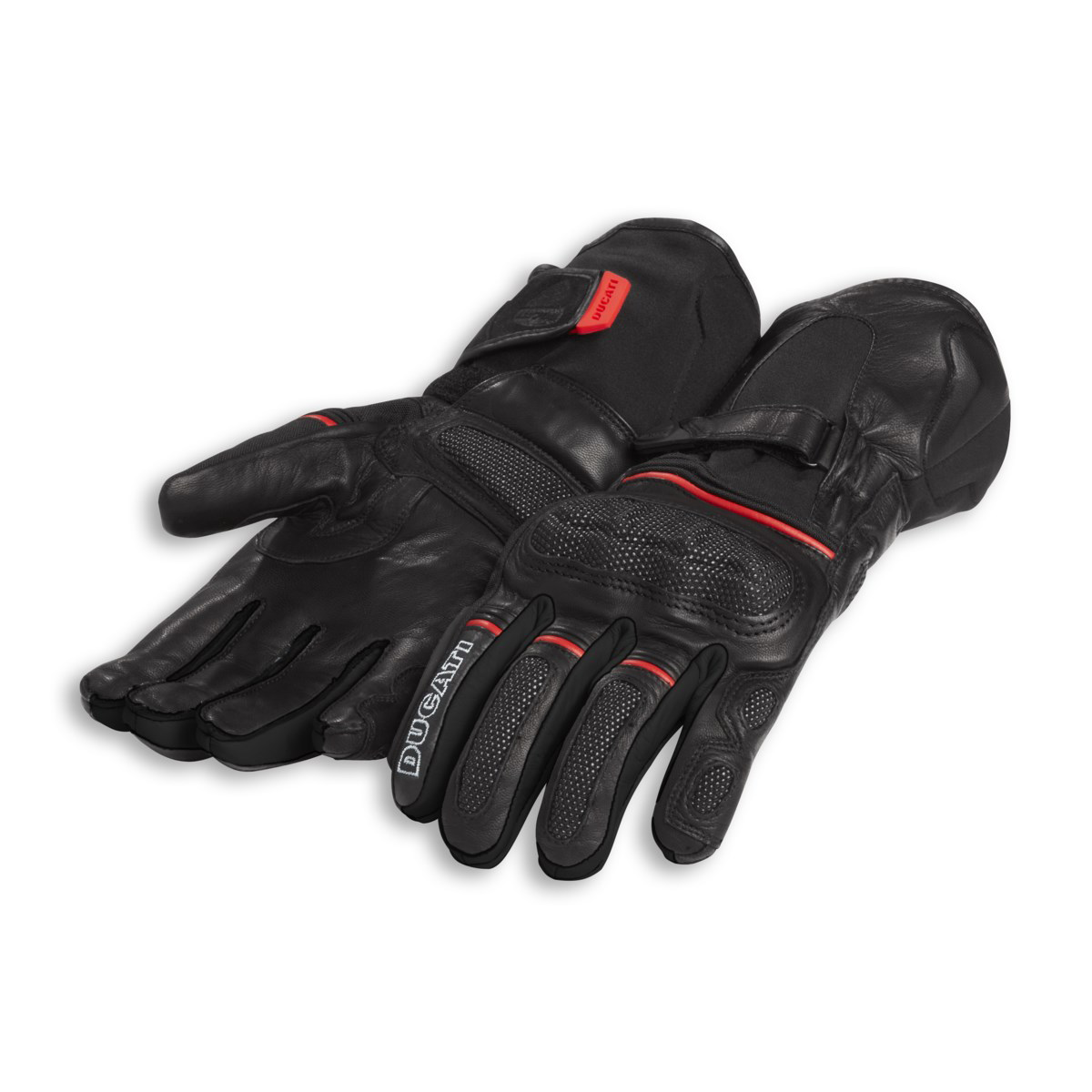 Ducati Strada C4 Men's Fabric-Leather Gloves