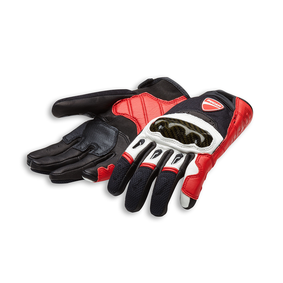 Ducati Company C1 Men's Fabric-Leather Gloves