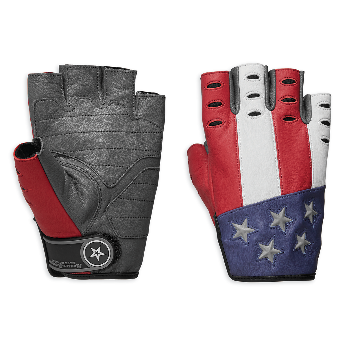 Harley-Davidson Men's Patriot Fingerless Gloves