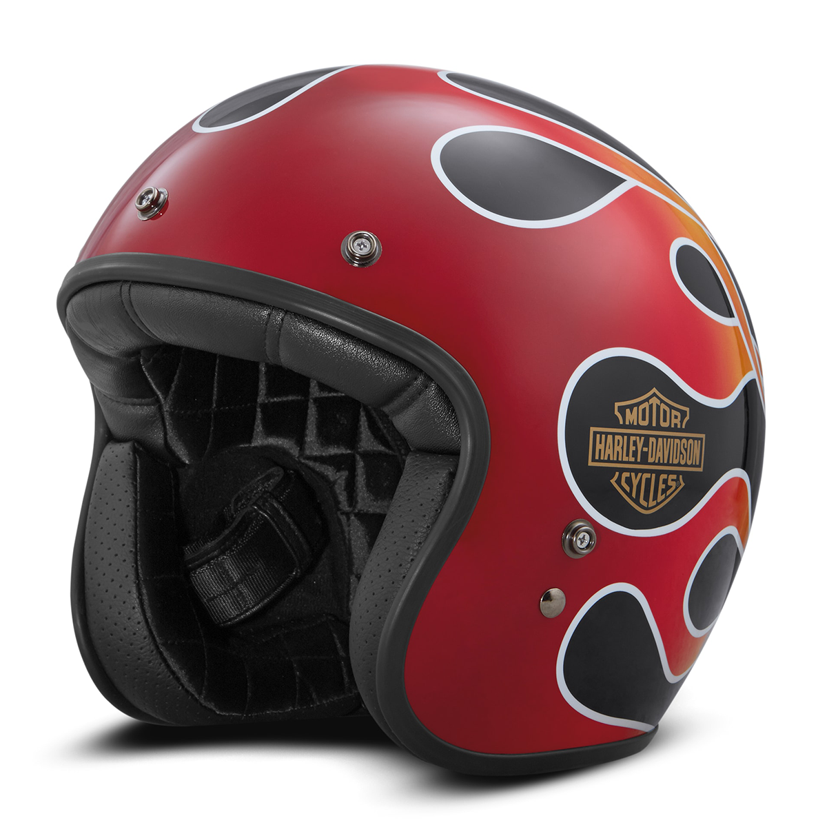 Harley-Davidson Retro Flame 3/4 Helmet