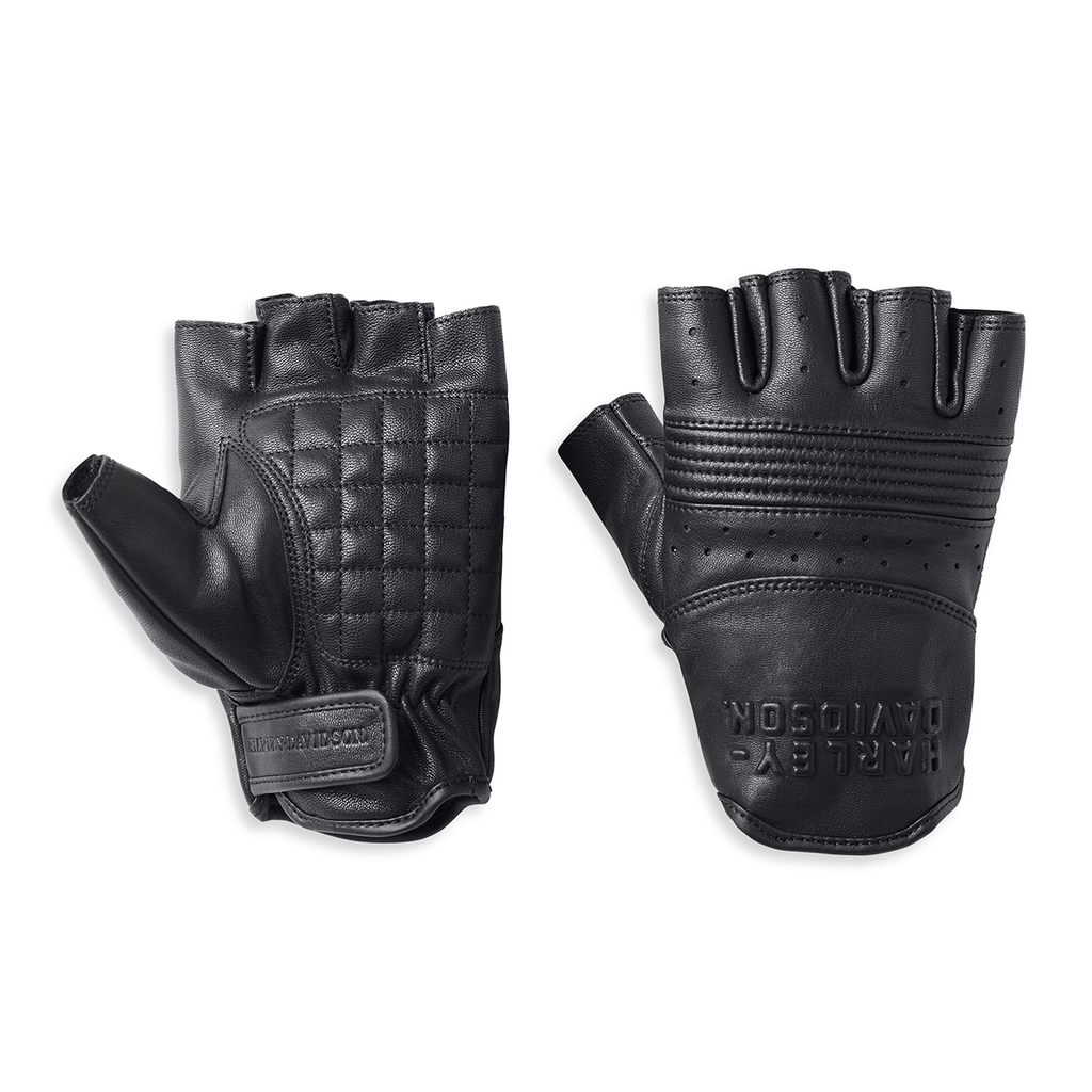 Fingerless leather work gloves on sale