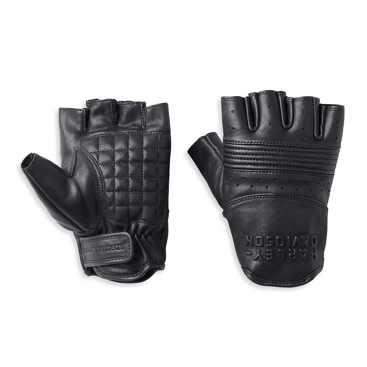 Harley-Davidson Oakbrook Men's Fingerless Leather Glove