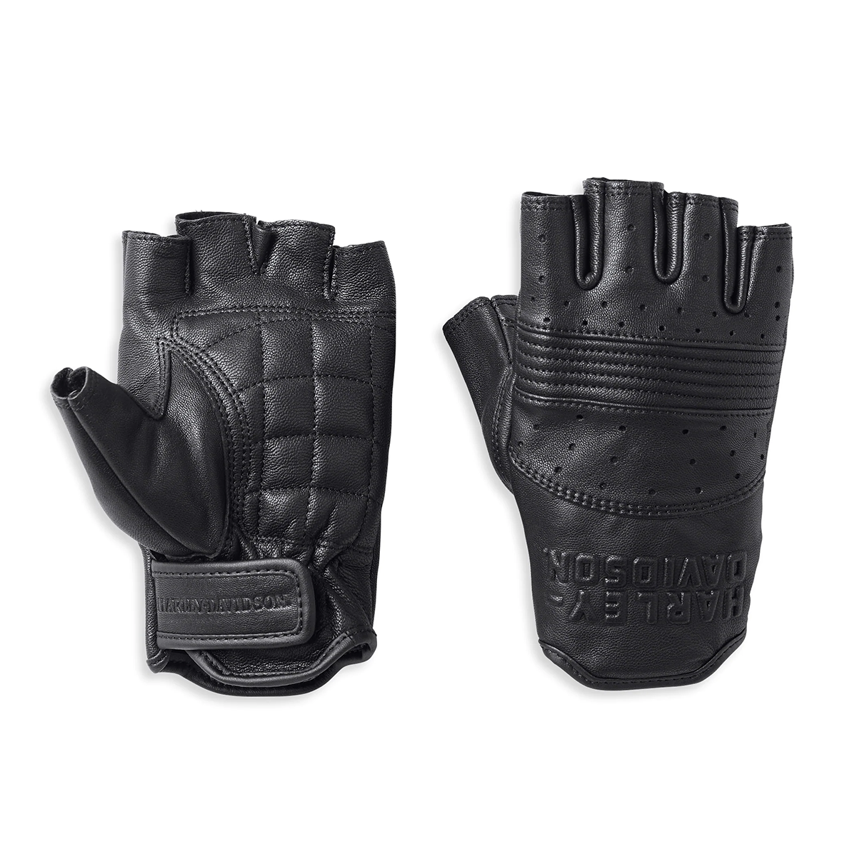 Harley-Davidson Women's Oakbrook Fingerless Leather Gloves