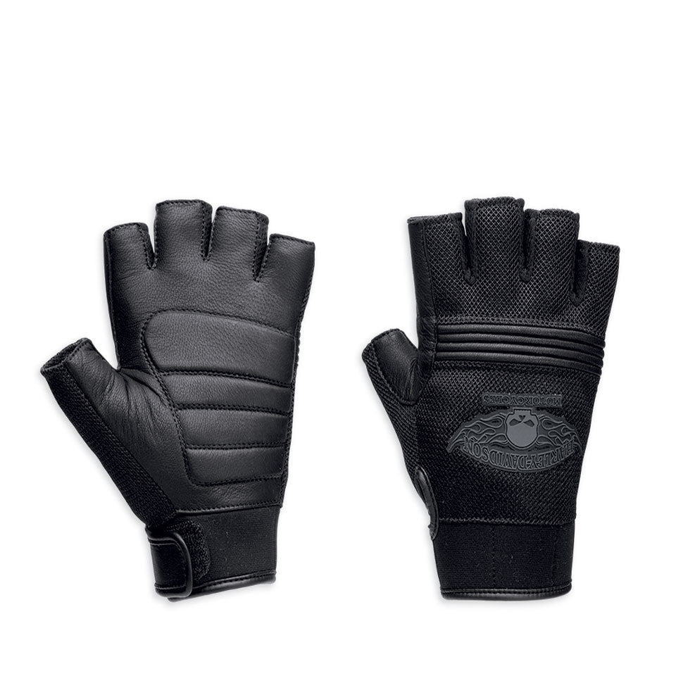 Harley-Davidson Winged Skull Men's Fingerless Gloves 98277-14VM