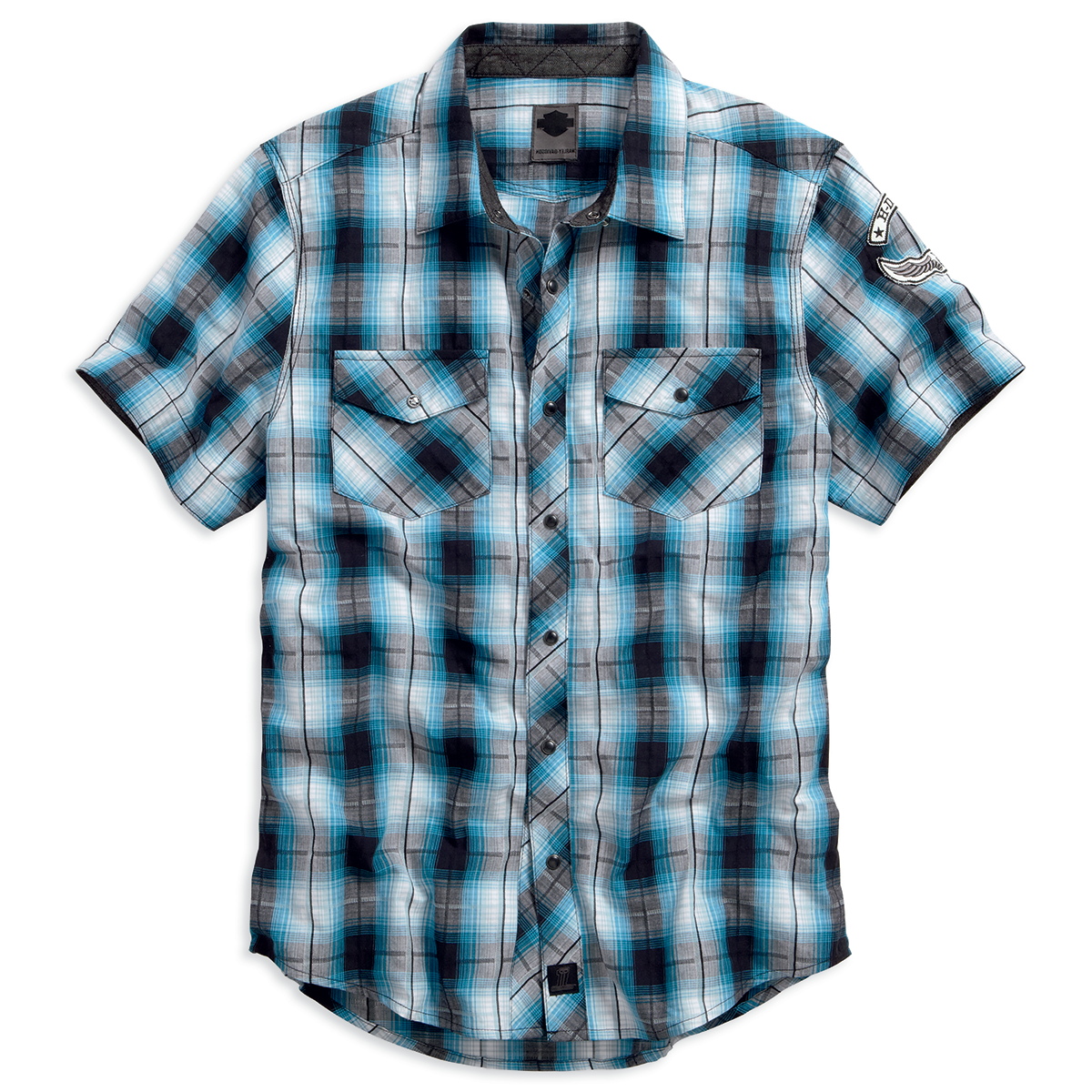 Harley-Davidson Snap-Front Men's Plaid Shirt