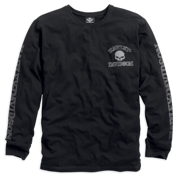Harley-Davidson Men's Willie G Skull Long Sleeve Tee