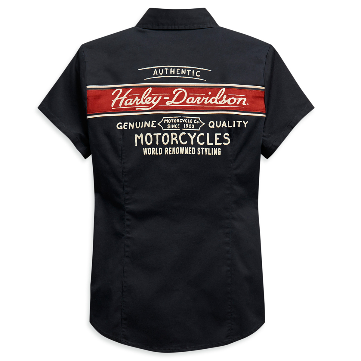 Harley-Davidson Washed Women's Zip-Front Shirt