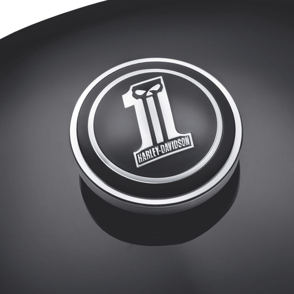 Harley-Davidson Dark Custom Logo Fuel Cap Medallion