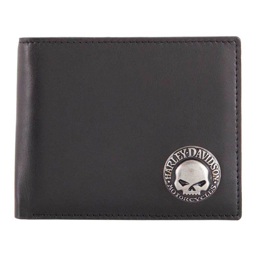 Harley-Davidson Skull Concho Bi-Fold Wallet