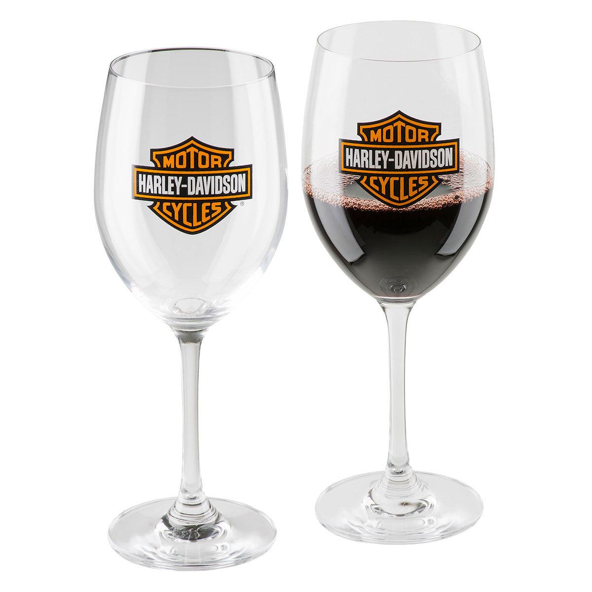 Harley-Davidson Bar & Shield Wine Glass Set
