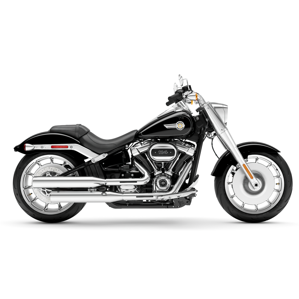 Harley davidson fat boy black best sale