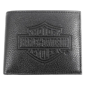 Harley-Davidson Embossed Bar & Shield Bifold Wallet